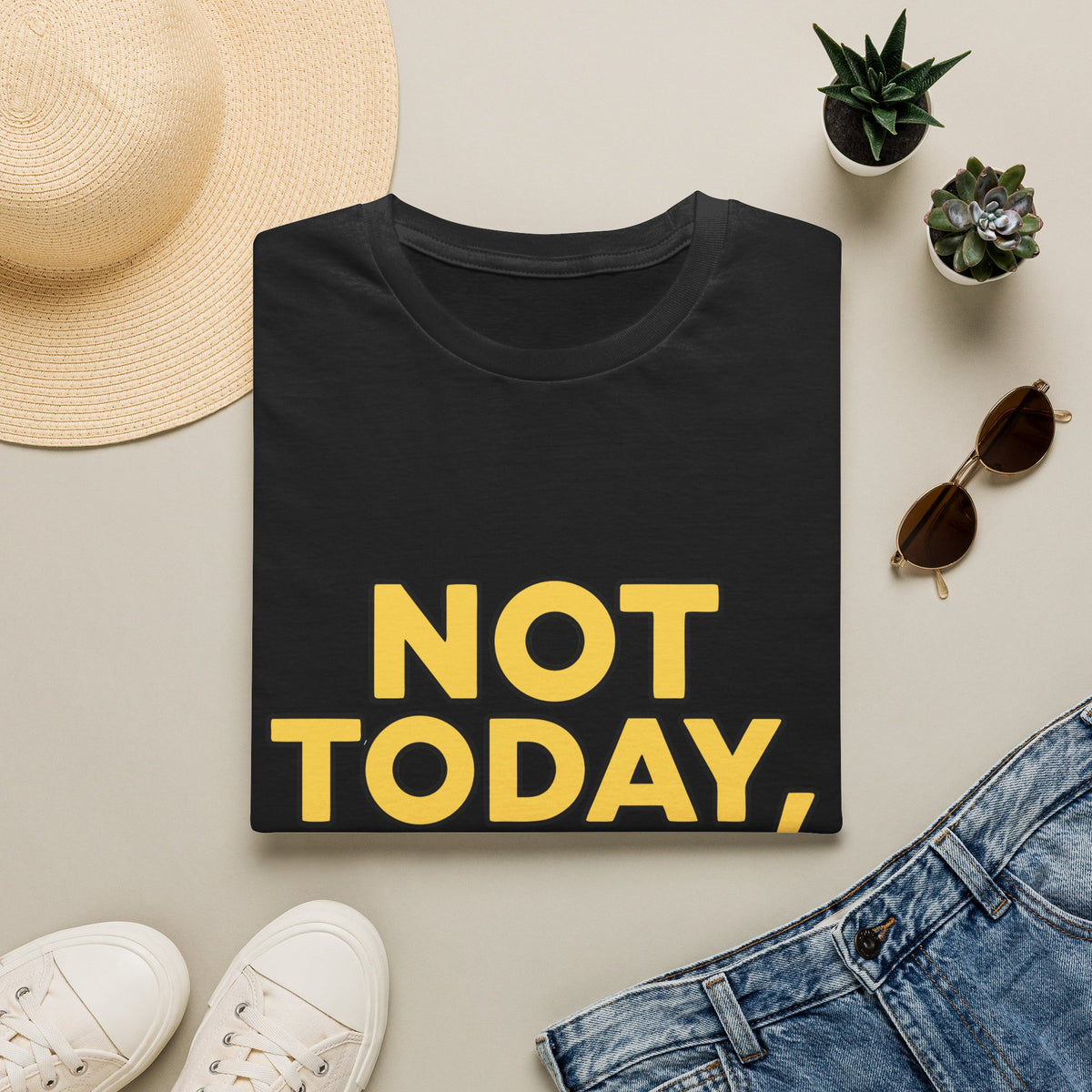 Not Today I'm Napping Sleeping Cat T-Shirt - Funny Lazy Animal Graphic Tee - Trending Now - September 2026