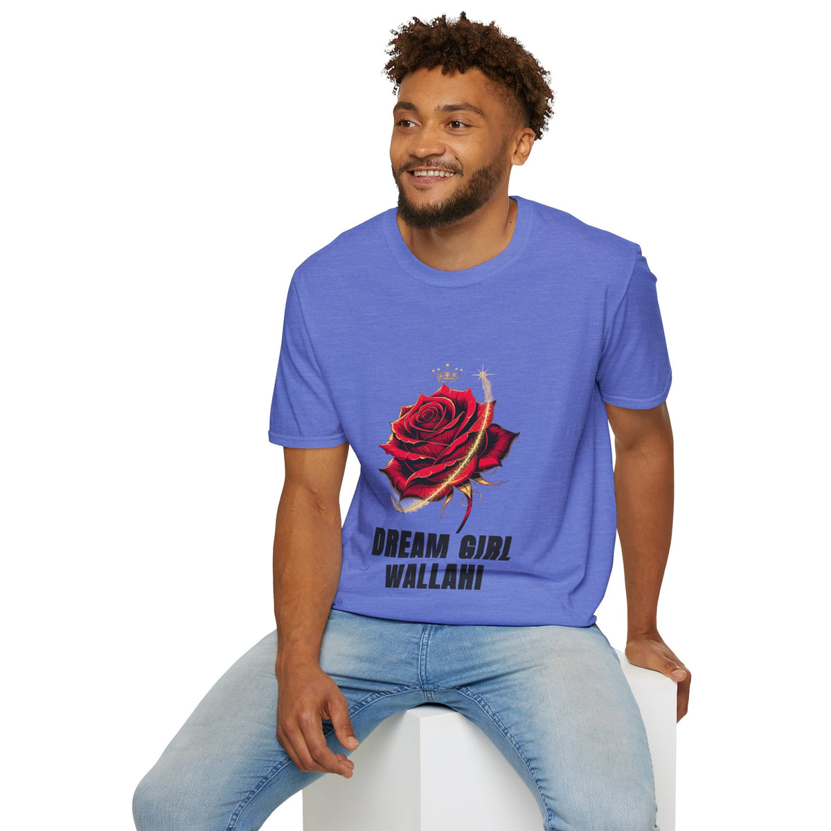 Dream Girl Wallahi Rose T-Shirt — Crowned Red Rose Graphic Tee - Trending Now - August 2026