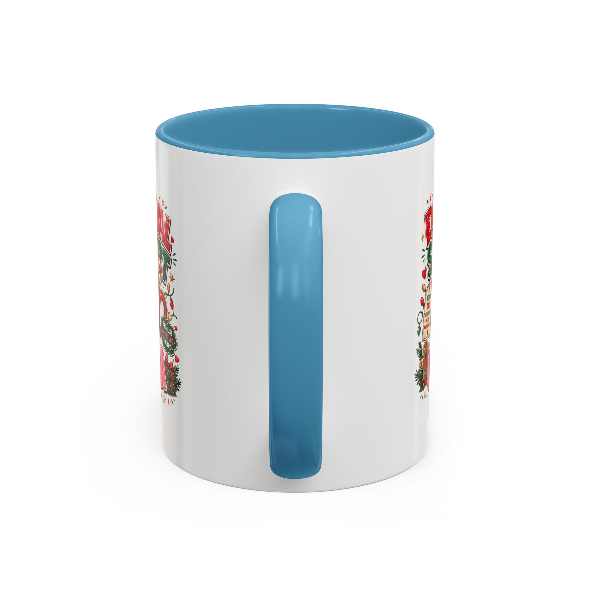 Modern Day Christmas  Emotional Support Cocoa Mug — Festive Hot Chocolate Christmas Coffee Cup (11/15oz)