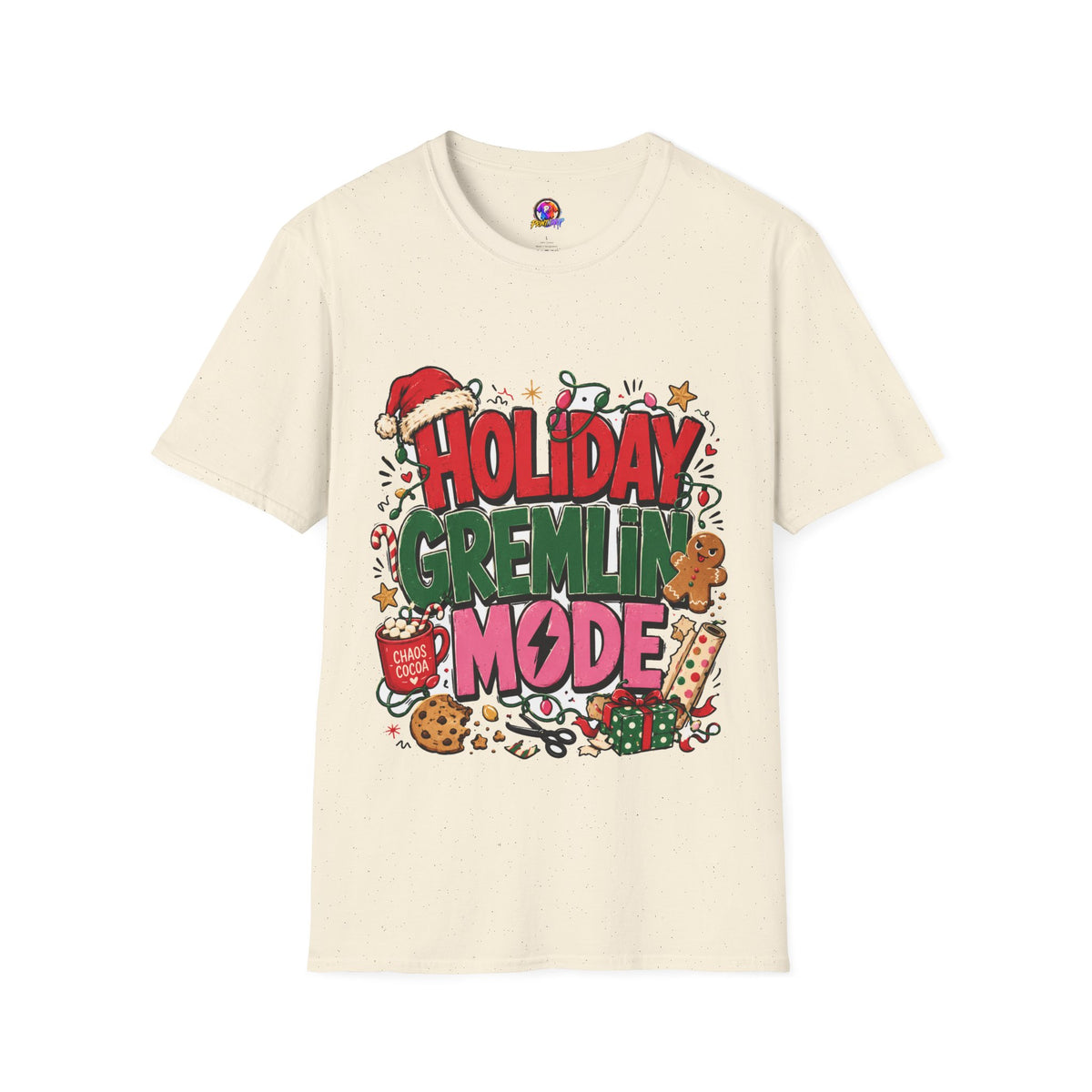 Holiday Gremlin Mode T-Shirt — Christmas Cute Festive Graphic Tee