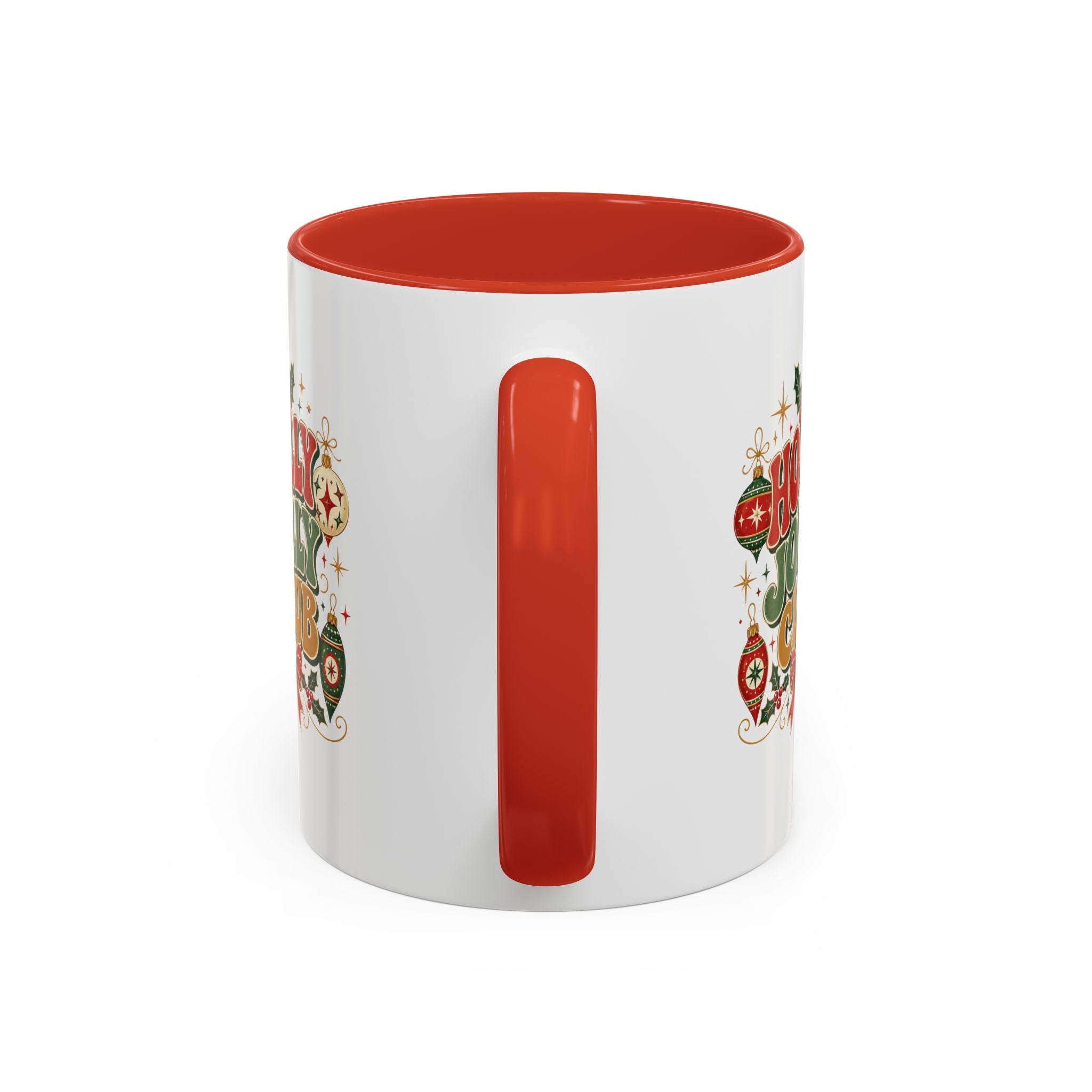 Accent Coffee Mug Holly Jolly Club