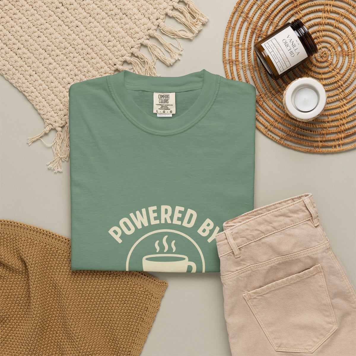 Christmas Baking T-Shirt — "Powered by Coffee and Christmas Baking"- Trending Now - October 2026