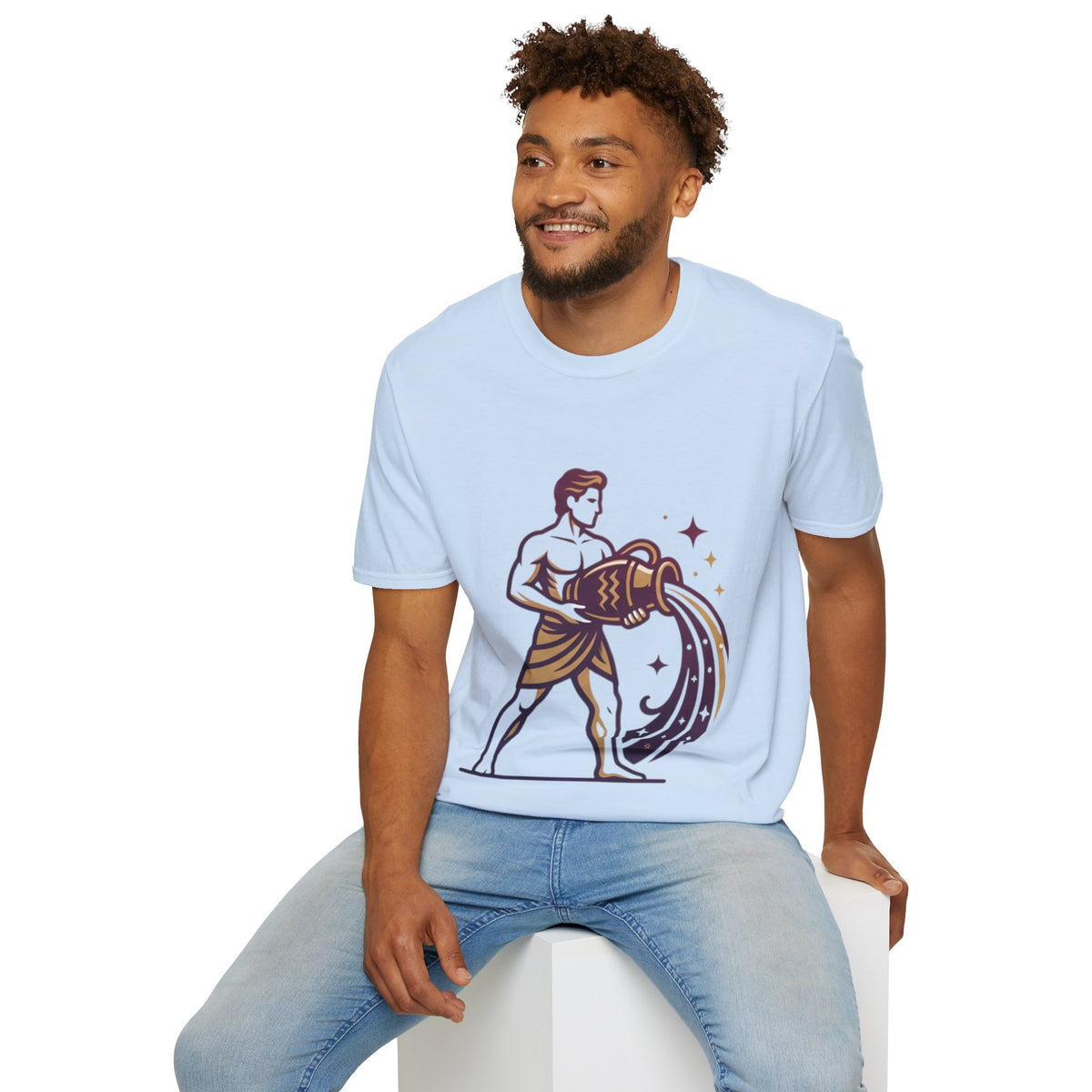 Aquarius Zodiac T-Shirt — Water Bearer Astrology Tee