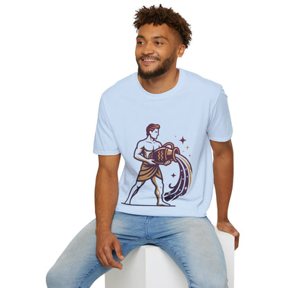 Aquarius Zodiac T-Shirt — Water Bearer Astrology Tee