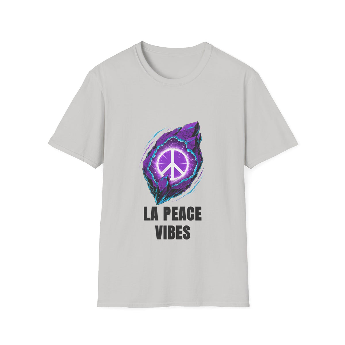 Peace Vibes T-Shirt — Purple Neon Peace Sign Graphic - Trending Now - August 2026