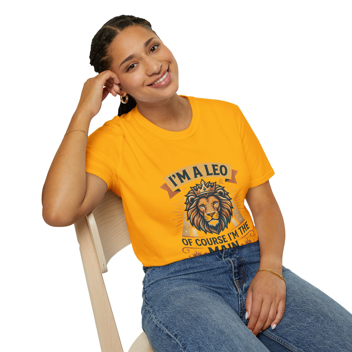 I’m a Leo Lion Zodiac T-Shirt — 'Of Course I’m the Main Character' Horoscope Tee