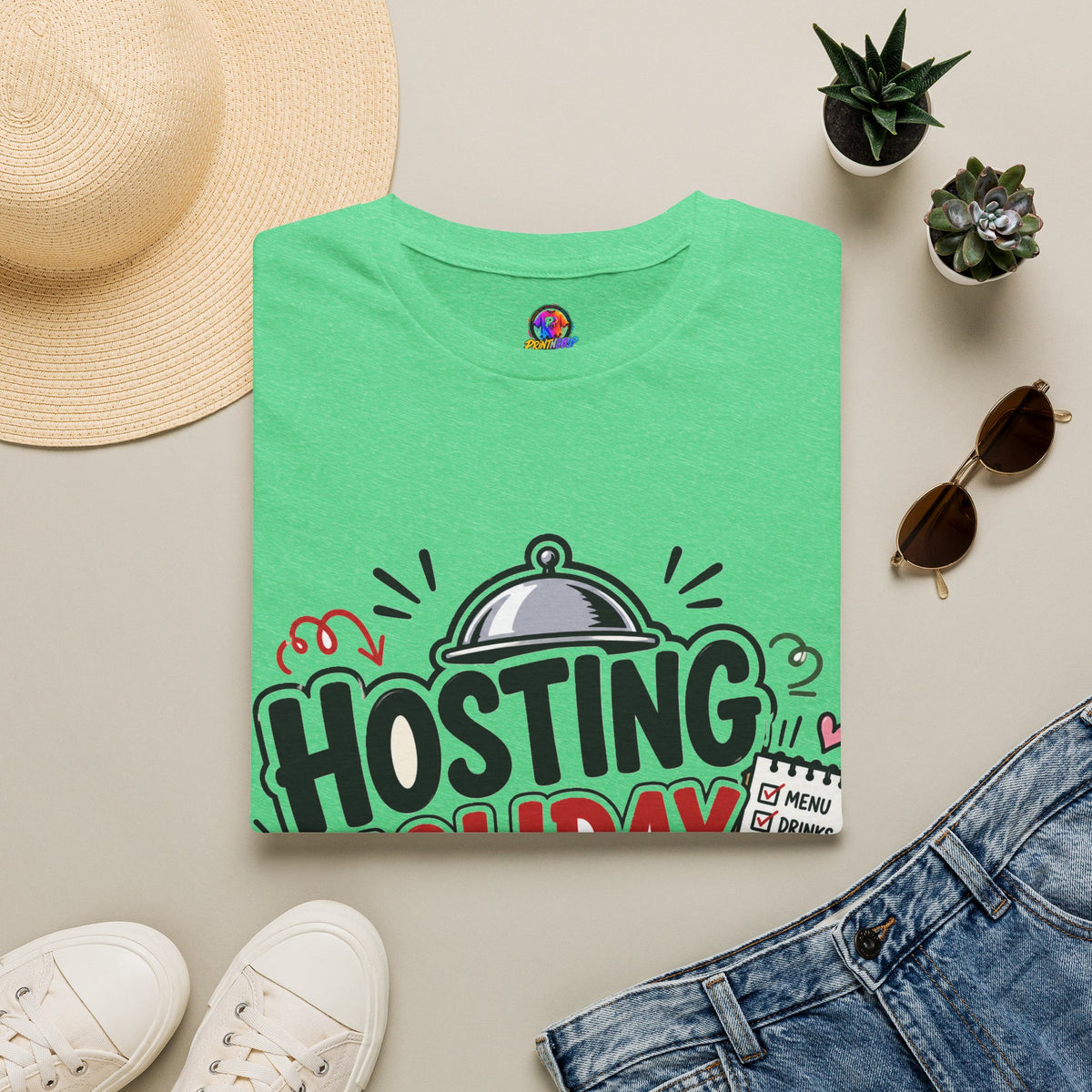 Hosting Holiday Chaos T-Shirt — Funny Christmas Party Host Tee