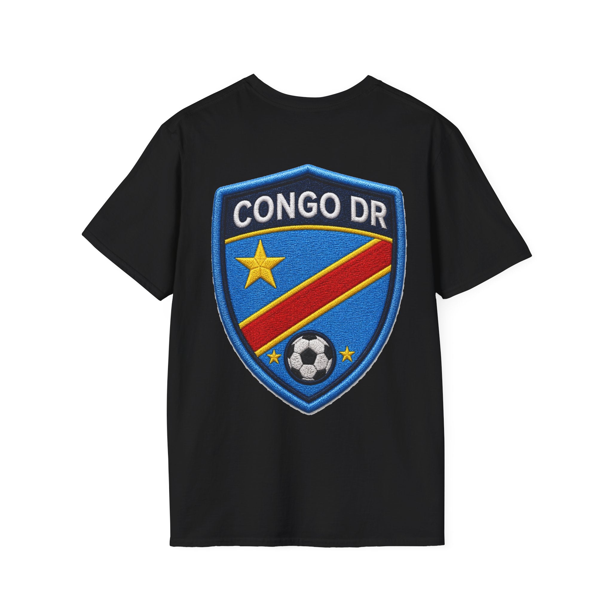 Congo Soccer T-Shirt — Congo Blue Rise Football Fan Tee