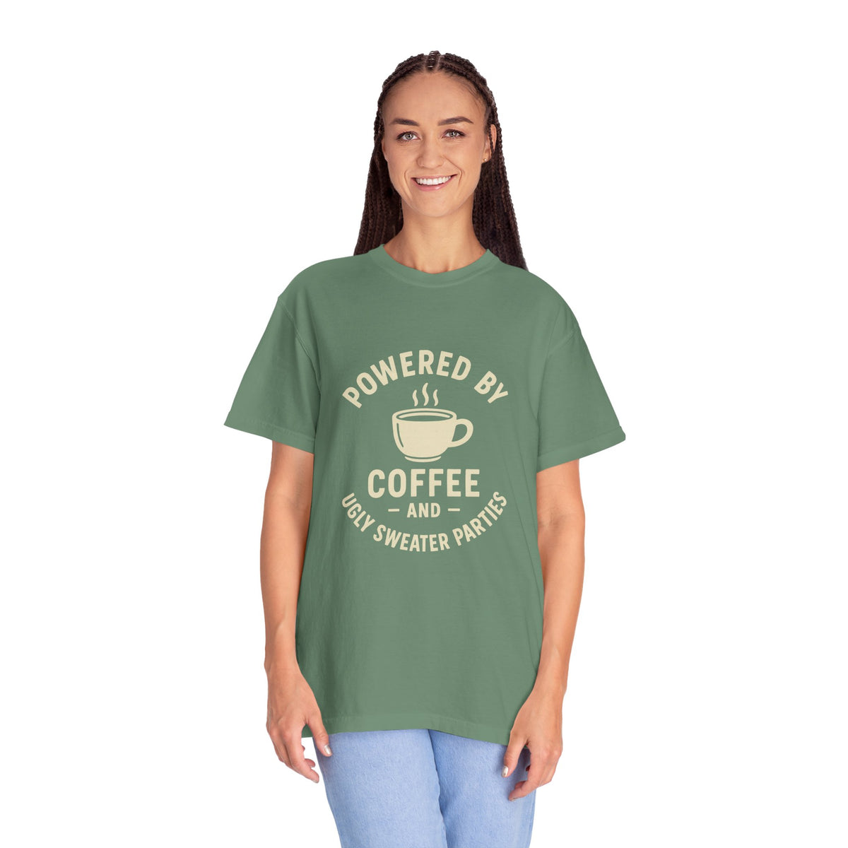 Powered by Coffee T-Shirt — Funny Coffee Lover Tee - Trending Now - October 2026