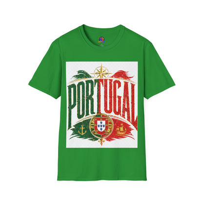 Portugal Vintage Compass T-Shirt — Retro Portuguese Flag Travel Tee