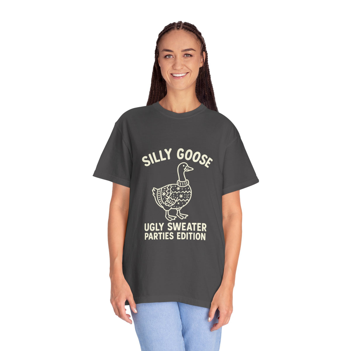 Silly Goose Ugly Sweater Parties Edition T-Shirt - Trending Now - October 2026