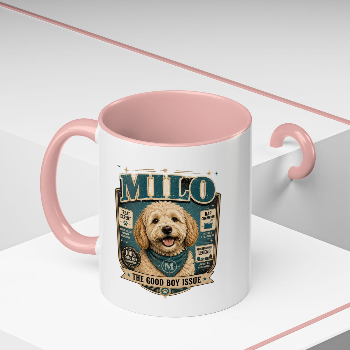 Milo Bailey Dog Dad Mom Accent Coffee Mug