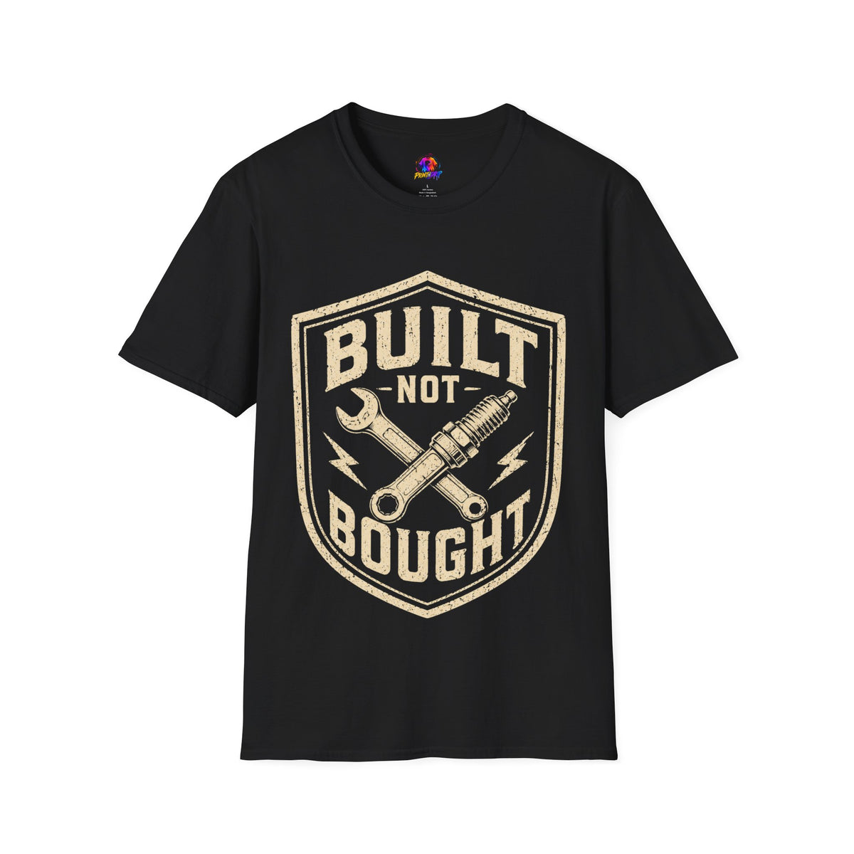 Built Not Bought T-Shirt — Vintage Mechanic Auto Repair Tee