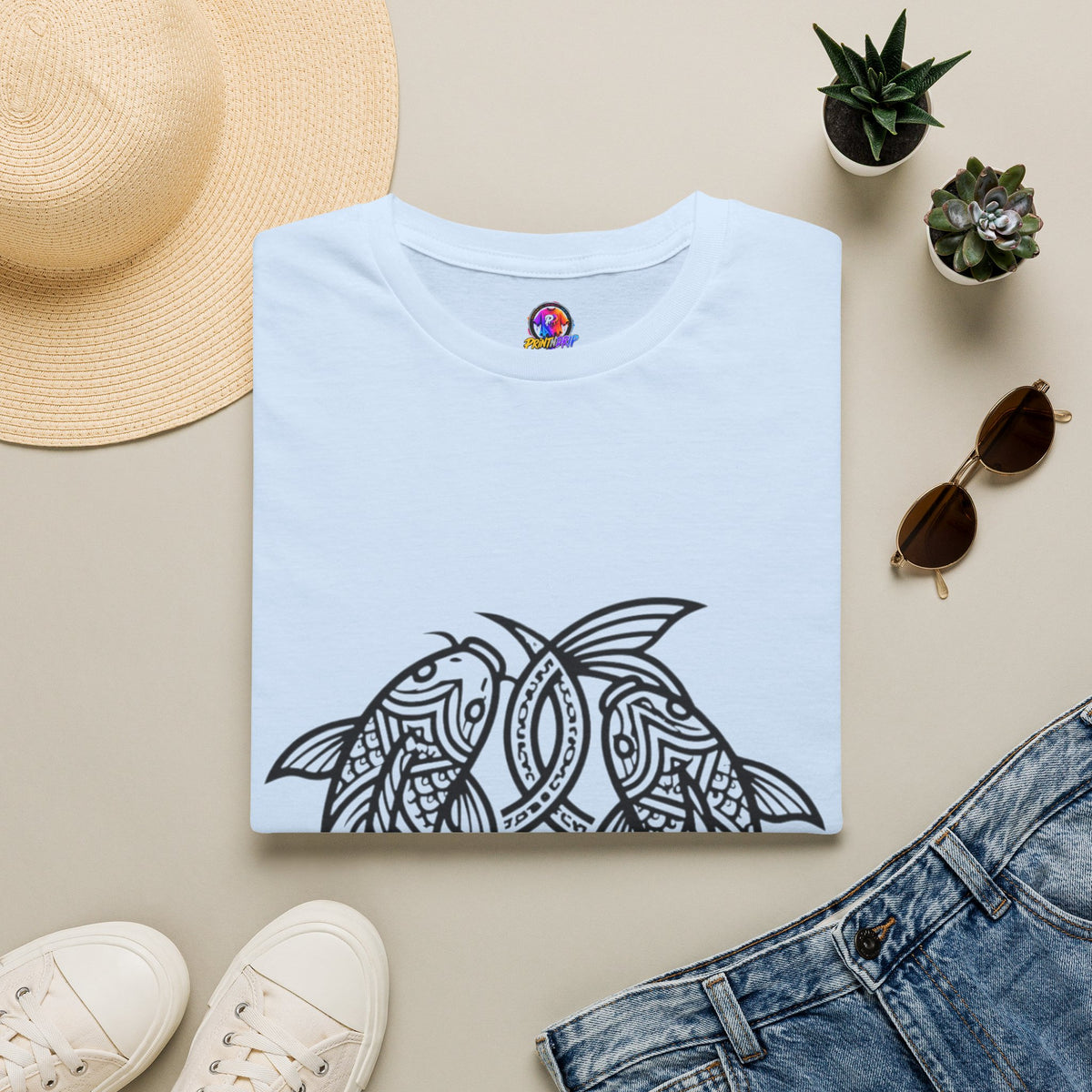 T-Shirt — Intricate Tribal Turtle Line Art Graphic Tee