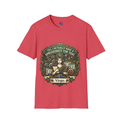 Virgo Zodiac T‑Shirt — "Yes, I Actually Have a Spreadsheet for That"
