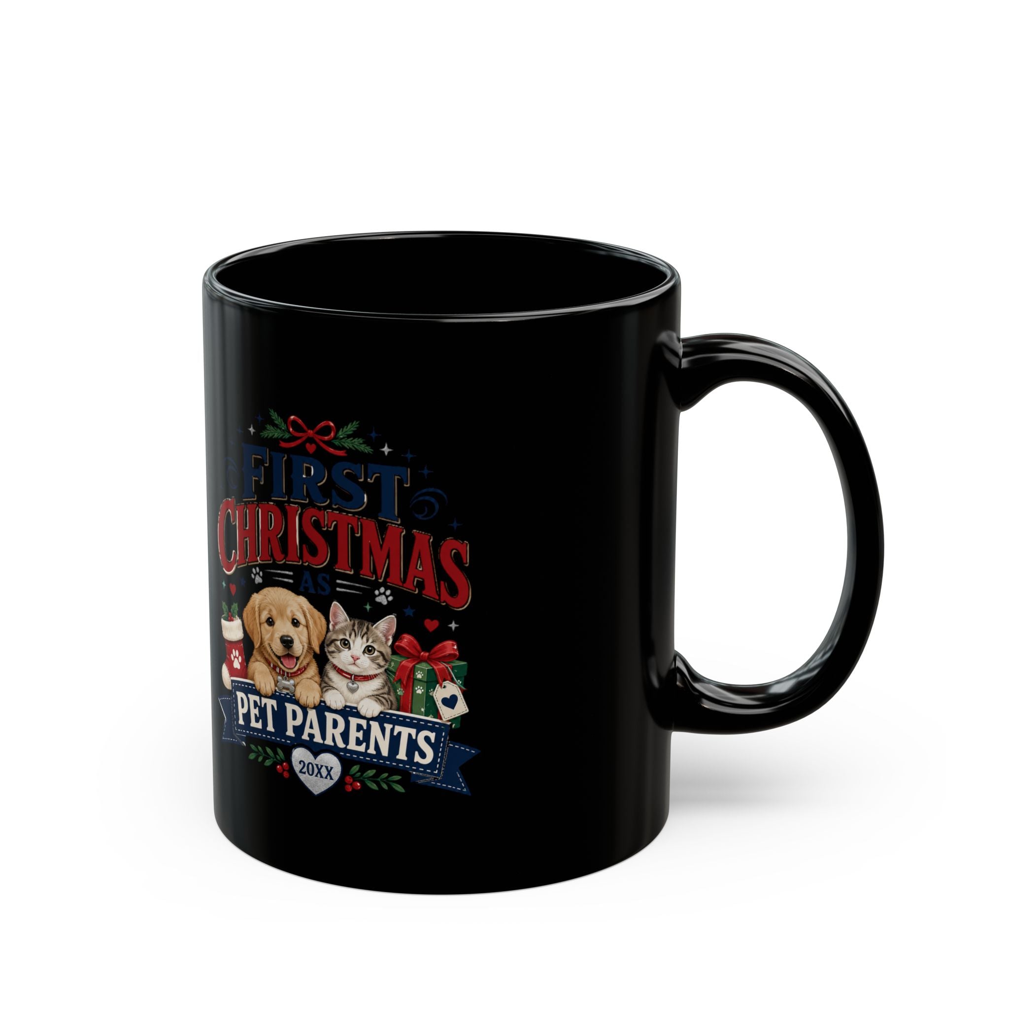 Christmas  First Christmas Pet Parents Mug — Holiday Dog & Cat Coffee Cup
