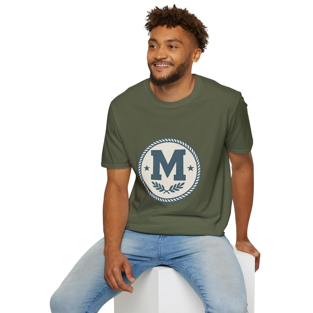 Monogram M Crest T‑Shirt — Vintage Initial Logo Tee - Trending Now - August 2026