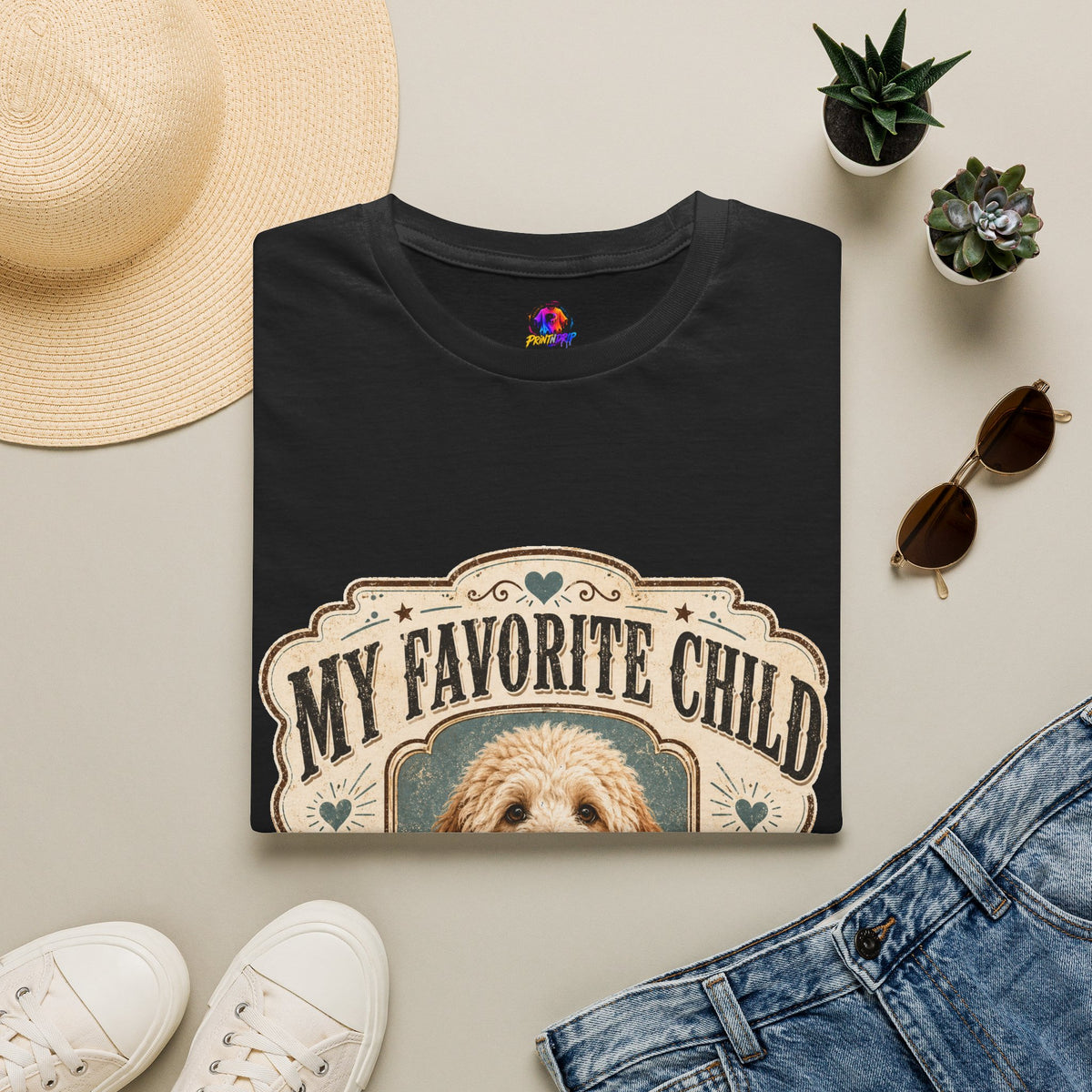 My Favorite Child Dog Mom T-Shirt — Cute Pet Lover Tee
