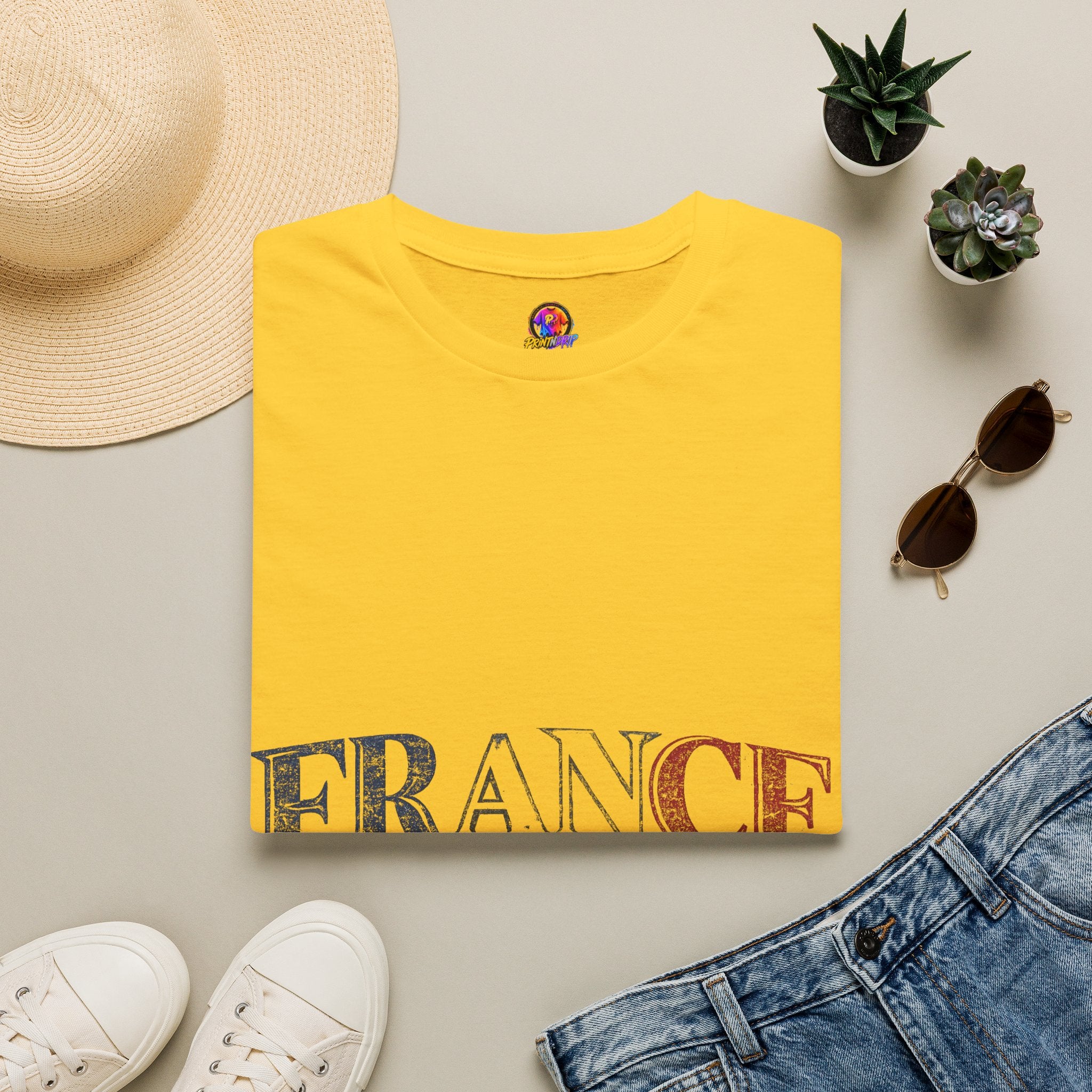 France Vintage Script T-Shirt