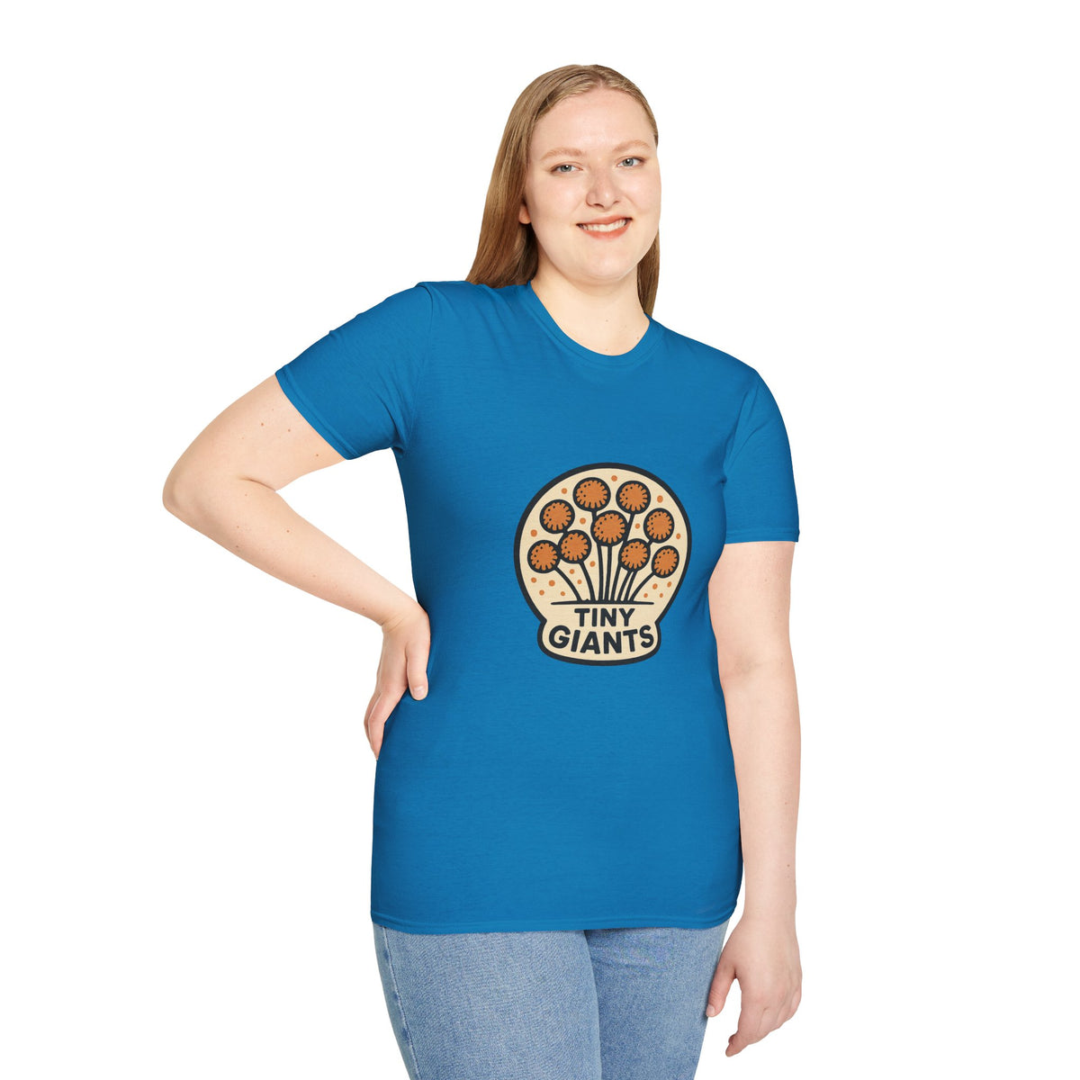 Tiny Giants Mushroom T-Shirt — Vintage Psychedelic Fungi Graphic Tee