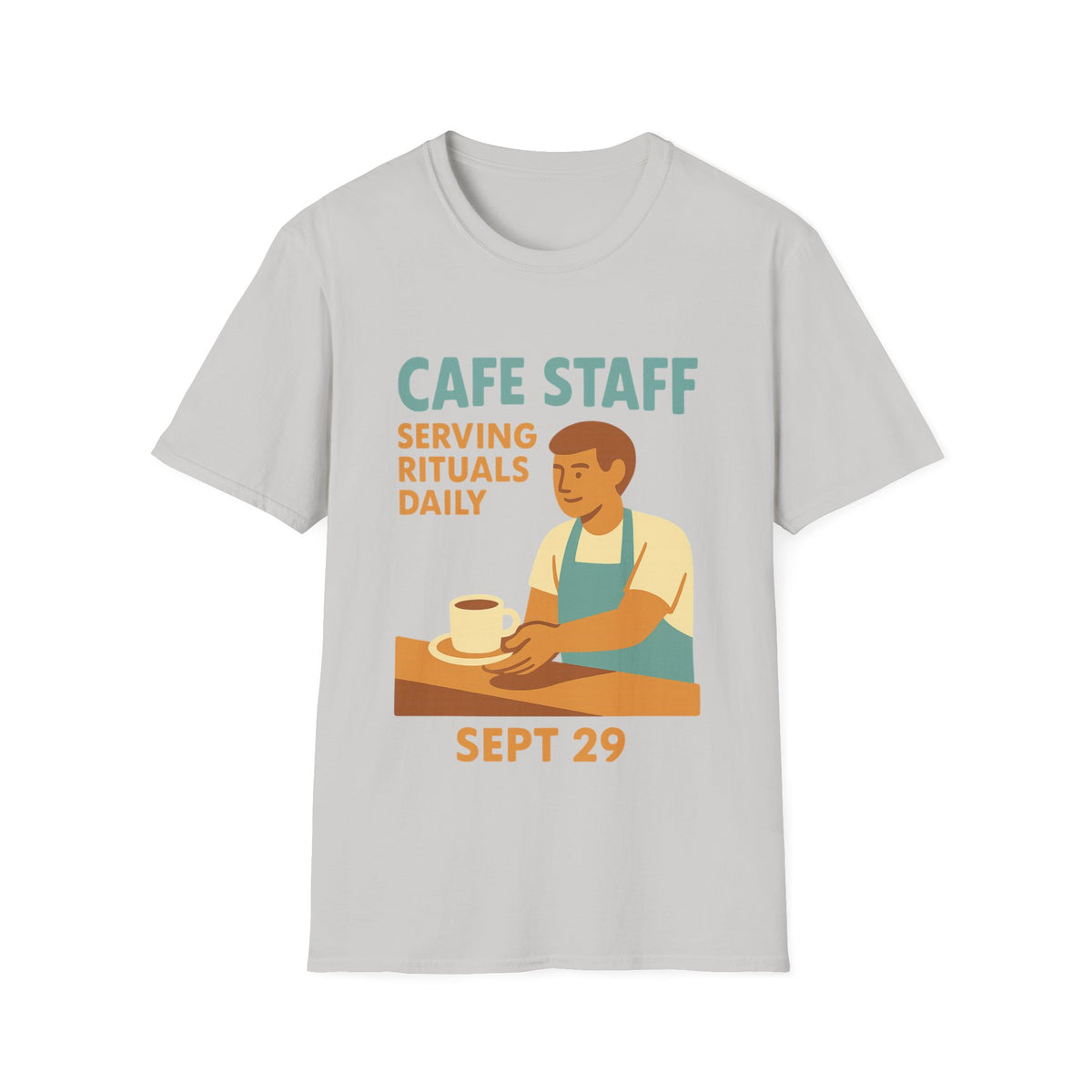 Cafe Staff Serving Rituals Daily National Coffee Day T-Shirt - Trending Now - September 2026