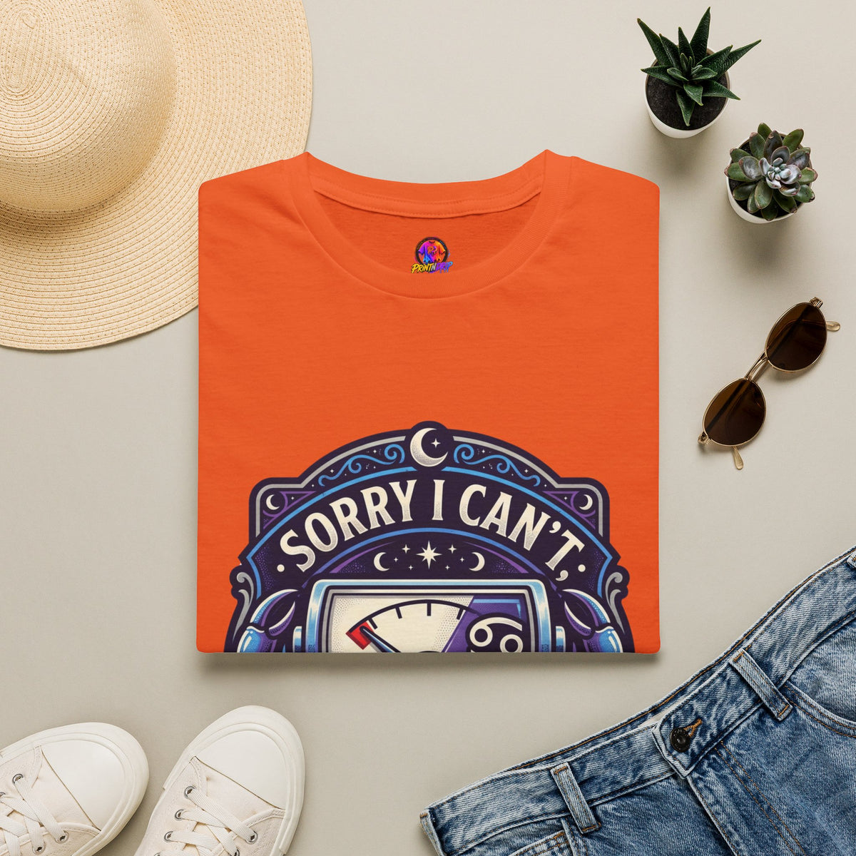 Cancer Support T-Shirt — "Sorry I Can't, My Cancer Social Battery Is Empty"