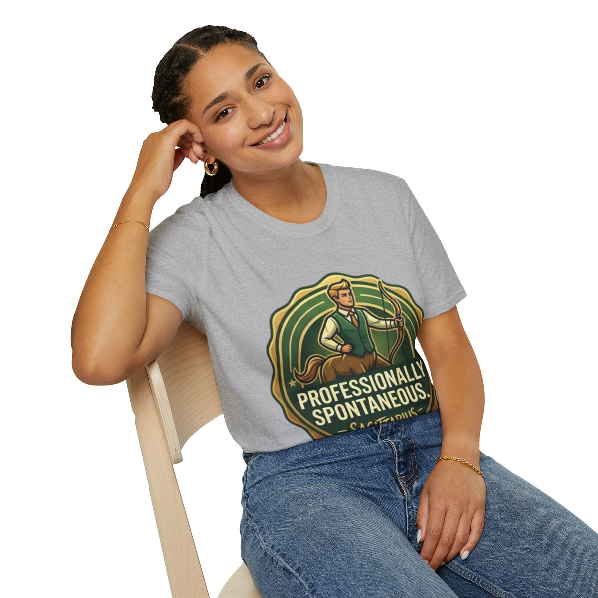 Sagittarius Archer T‑Shirt — "Professionally Spontaneous" Zodiac Tee