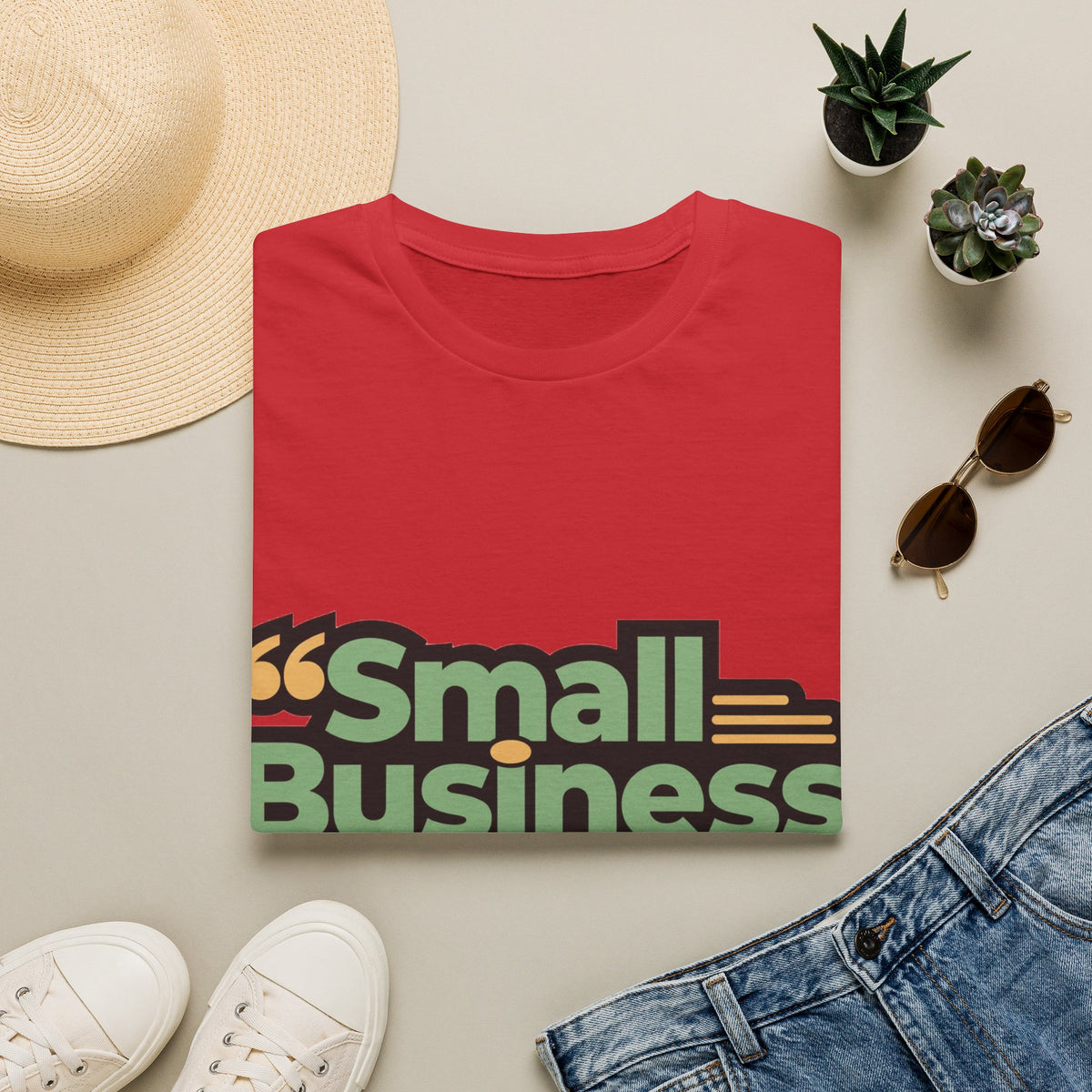 Small Business Owner Energy Retro Earth Tone Tee - Cute Quote Entrepreneur T-Shirt - Trending Now - September 2026