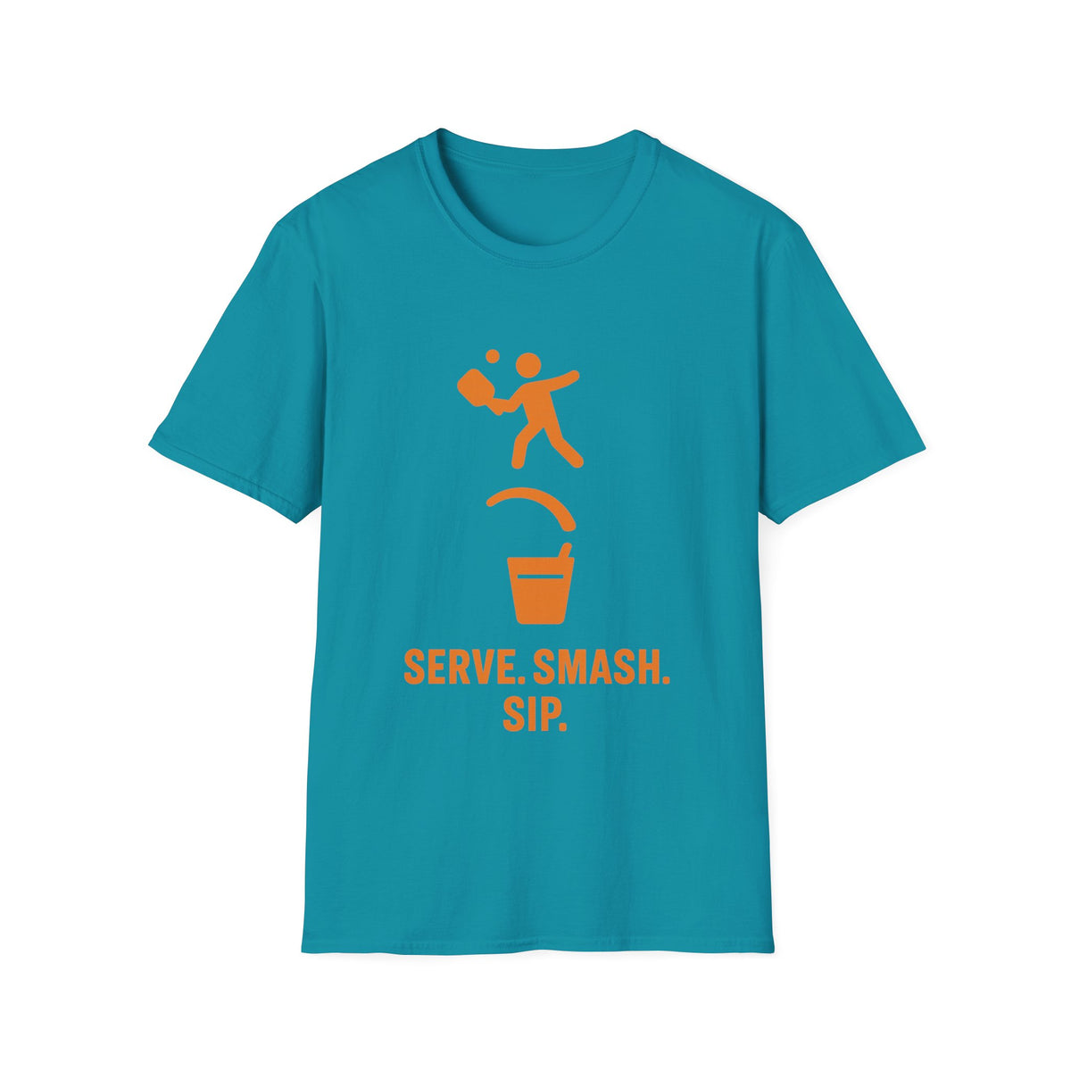 Pickleball Serve Smash Tee — Small Orange Player Graphic - Trending Now - September 2026