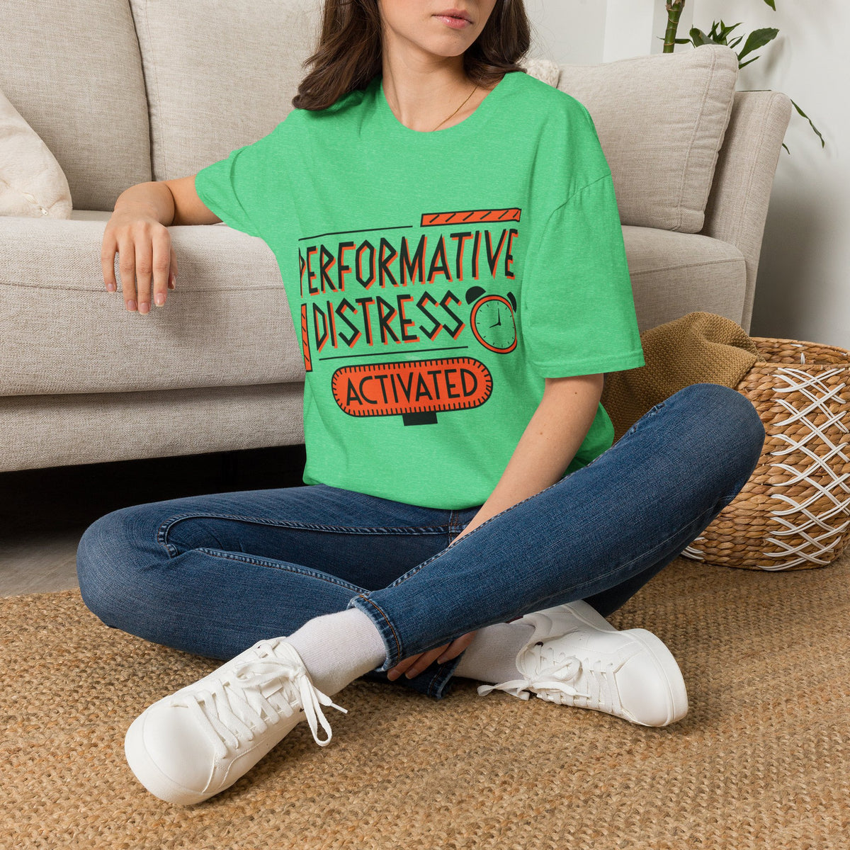 Performative Distress Activated T-Shirt - Trending Now - August 2026