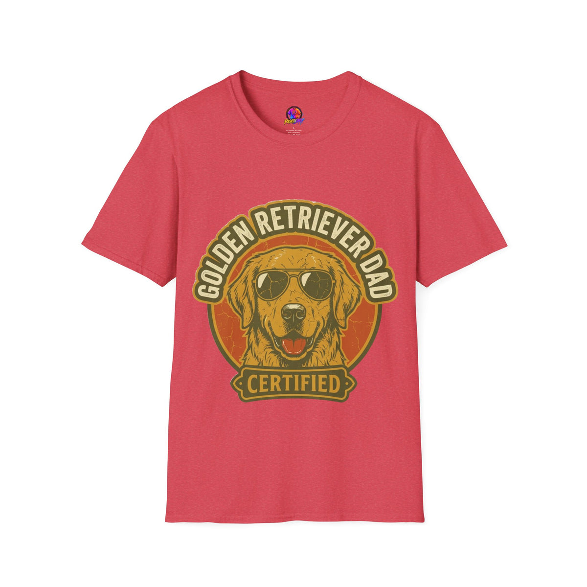 Golden Retriever Dad T-Shirt — Certified Retro Dog Dad Tee