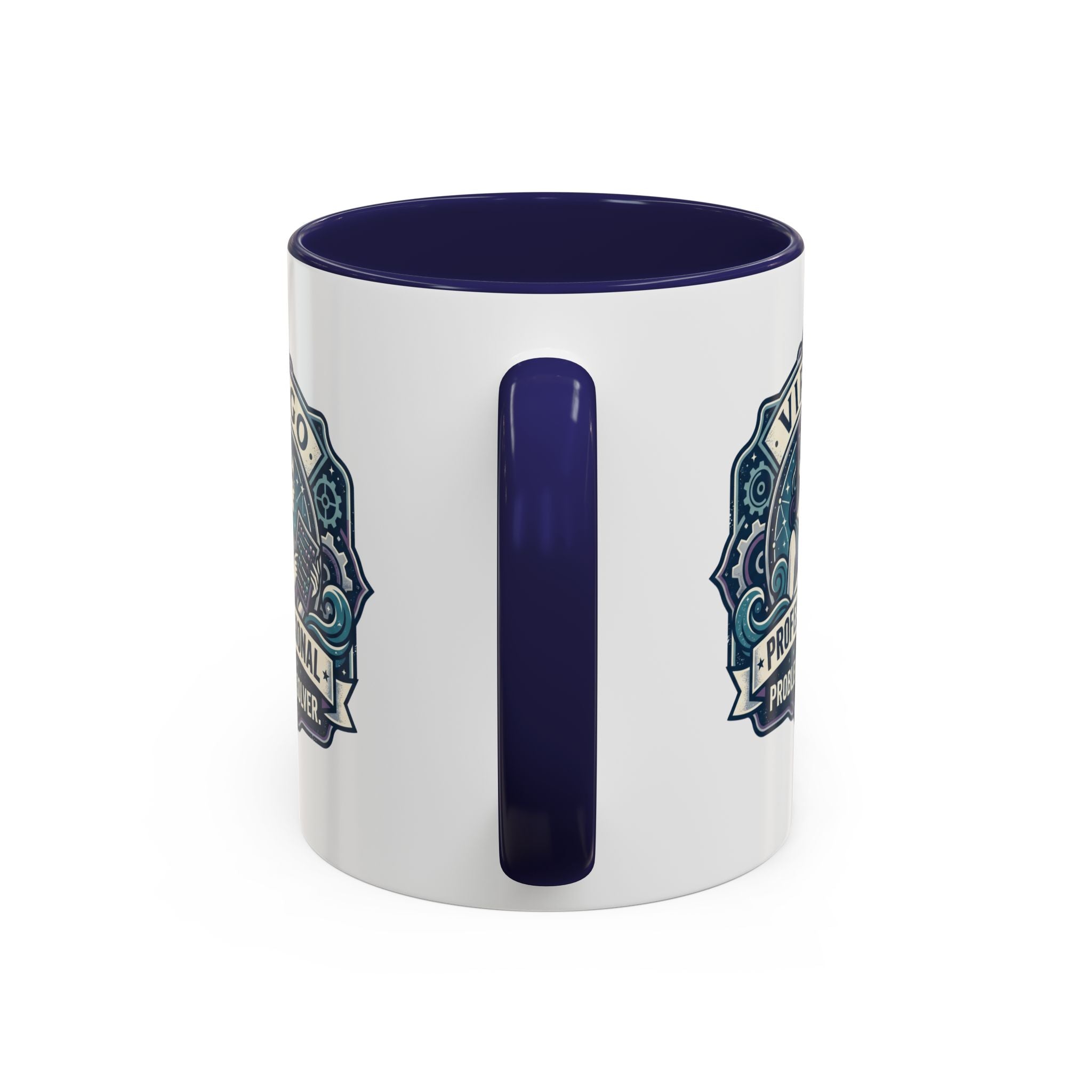 Virgo 'Professional Problem Solver' Accent Coffee Mug — Zodiac Astrology Gift
