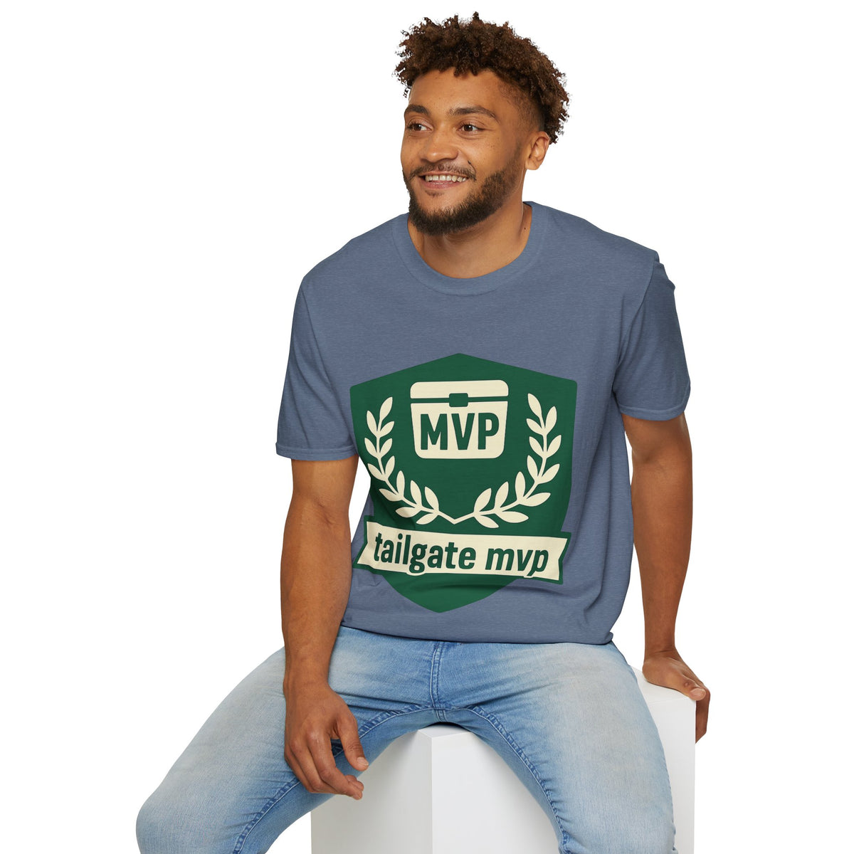 MVP Tailgate T-Shirt — Vintage Green MVP Badge Tee - Trending Now - August 2026