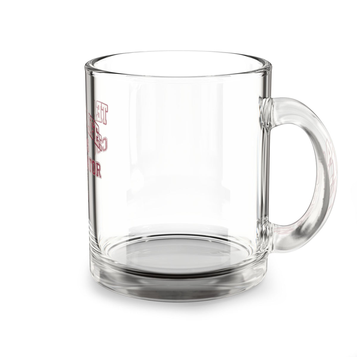 Funny Glass Mug  — "Teacher Life: Chaos Coordinator" Clear 10oz Teacher Gift
