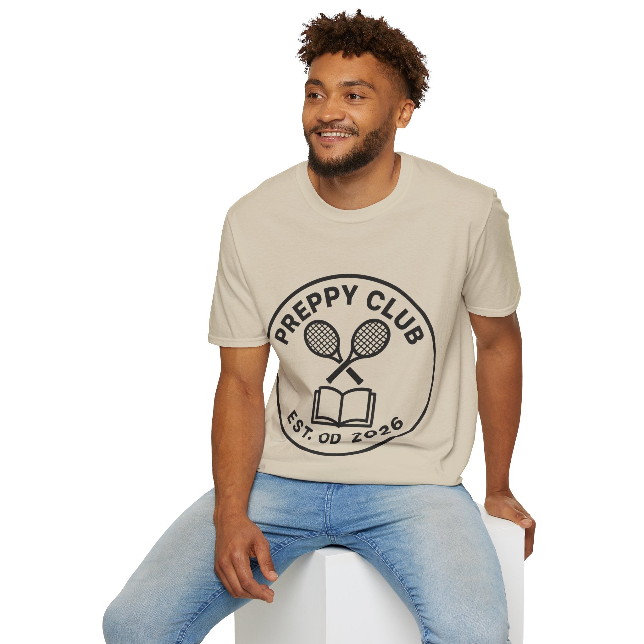 Preppy Club Tennis T‑Shirt — 'Preppy Club' Logo Tee (Est. 2026) - Trending Now - August 2026 Trends - Everyday Sporty T-shirt