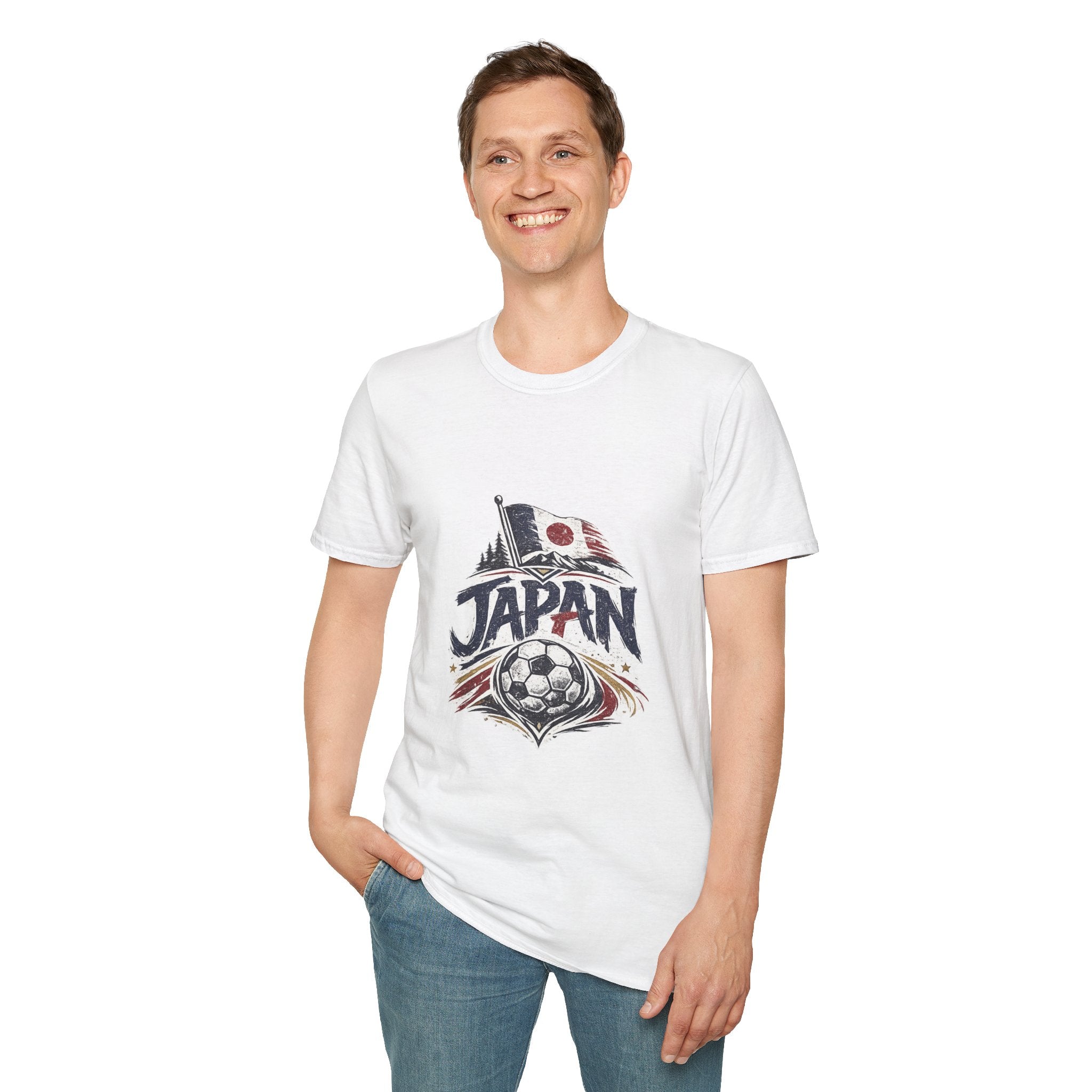 Japan Soccer T-Shirt – Vintage Flag & Crest Football Tee