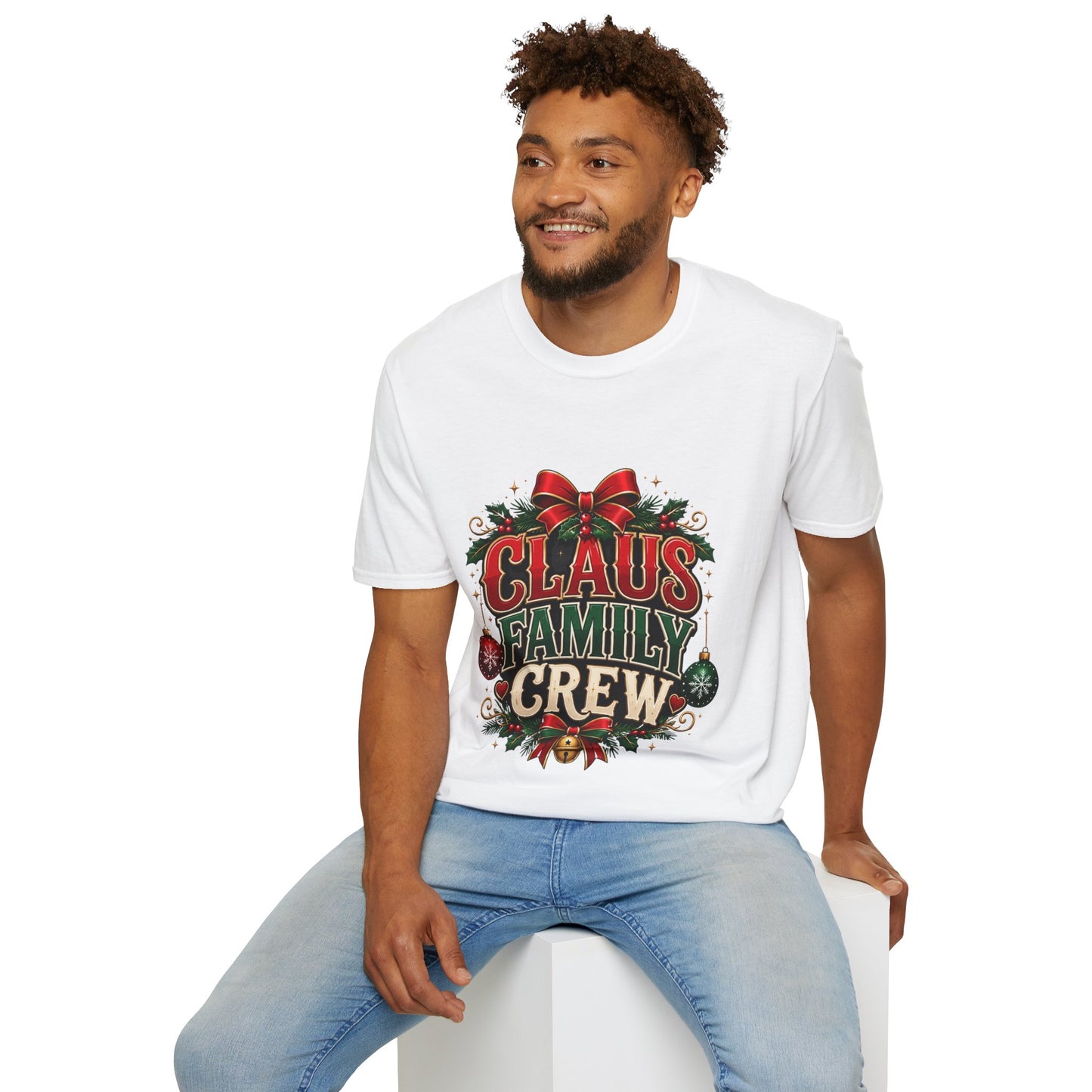 Claus Family Crew T-Shirt — Festive Christmas Holiday Tee