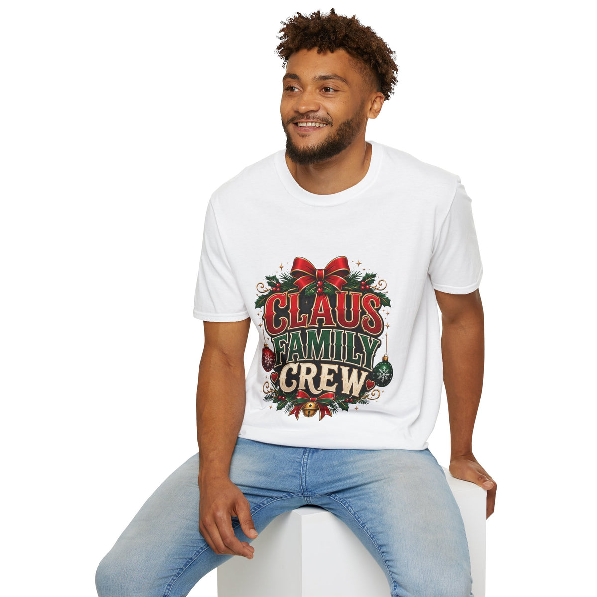 Claus Family Crew T-Shirt — Festive Christmas Holiday Tee