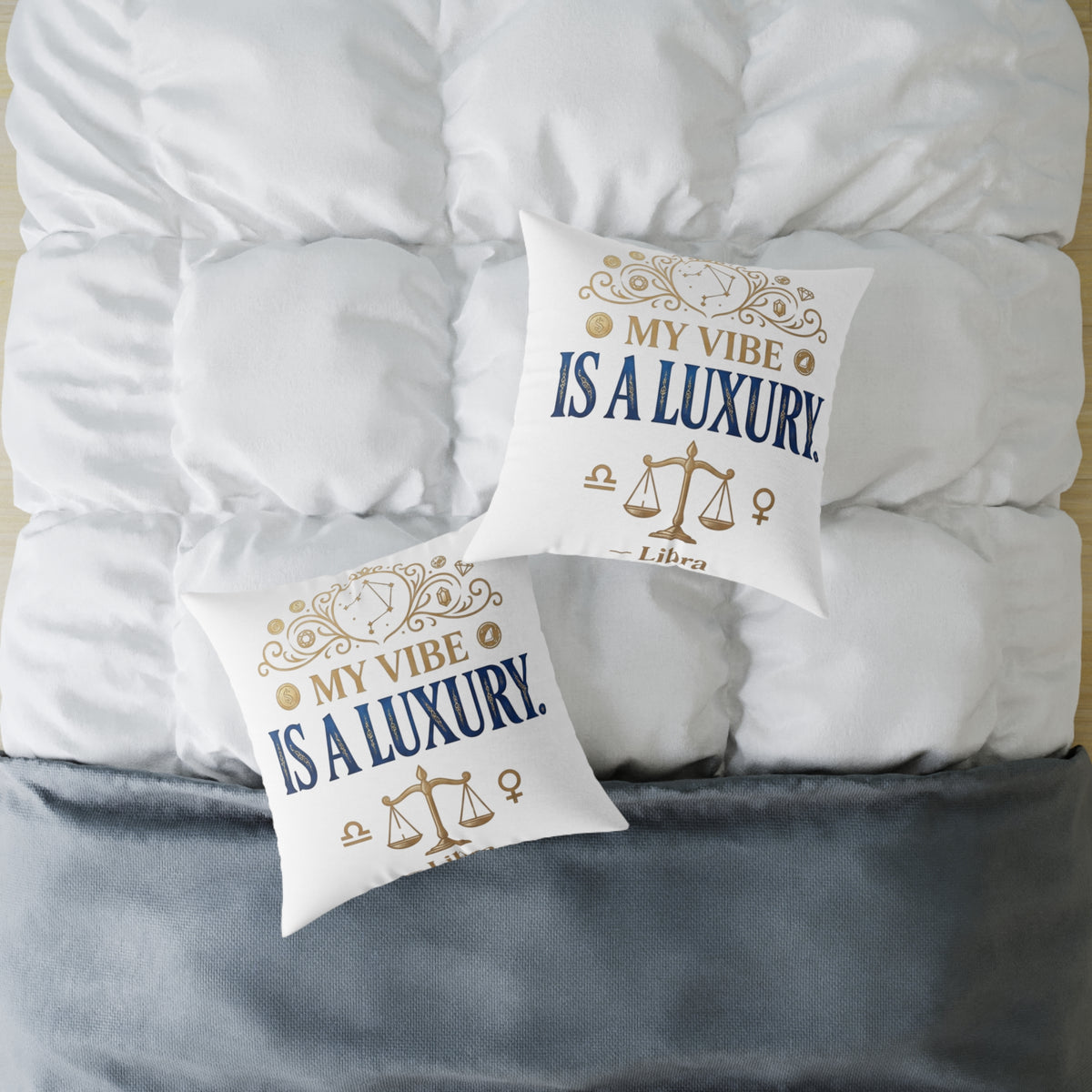 Libra Zodiac My Vibe Is A Luxury  Square Poly Canvas Pillow