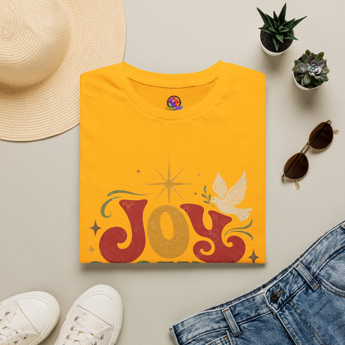 Joy Found Us T‑Shirt — Retro Christmas Holiday Graphic Tee