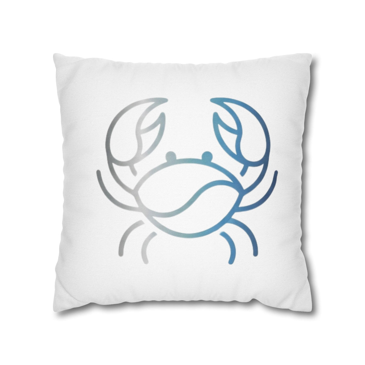 Cancer Zodiac Crab Coastal Throw Pillowcase — Nautical Beach Decor