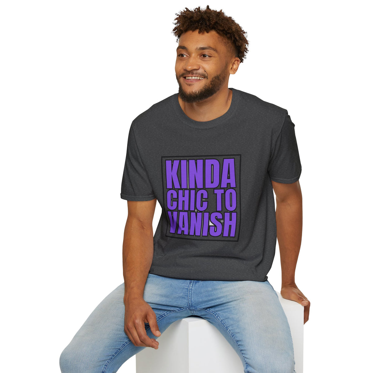 Kinda Chic to Vanish T-Shirt — Bold Purple Graphic Tee - Trending Now - August 2026