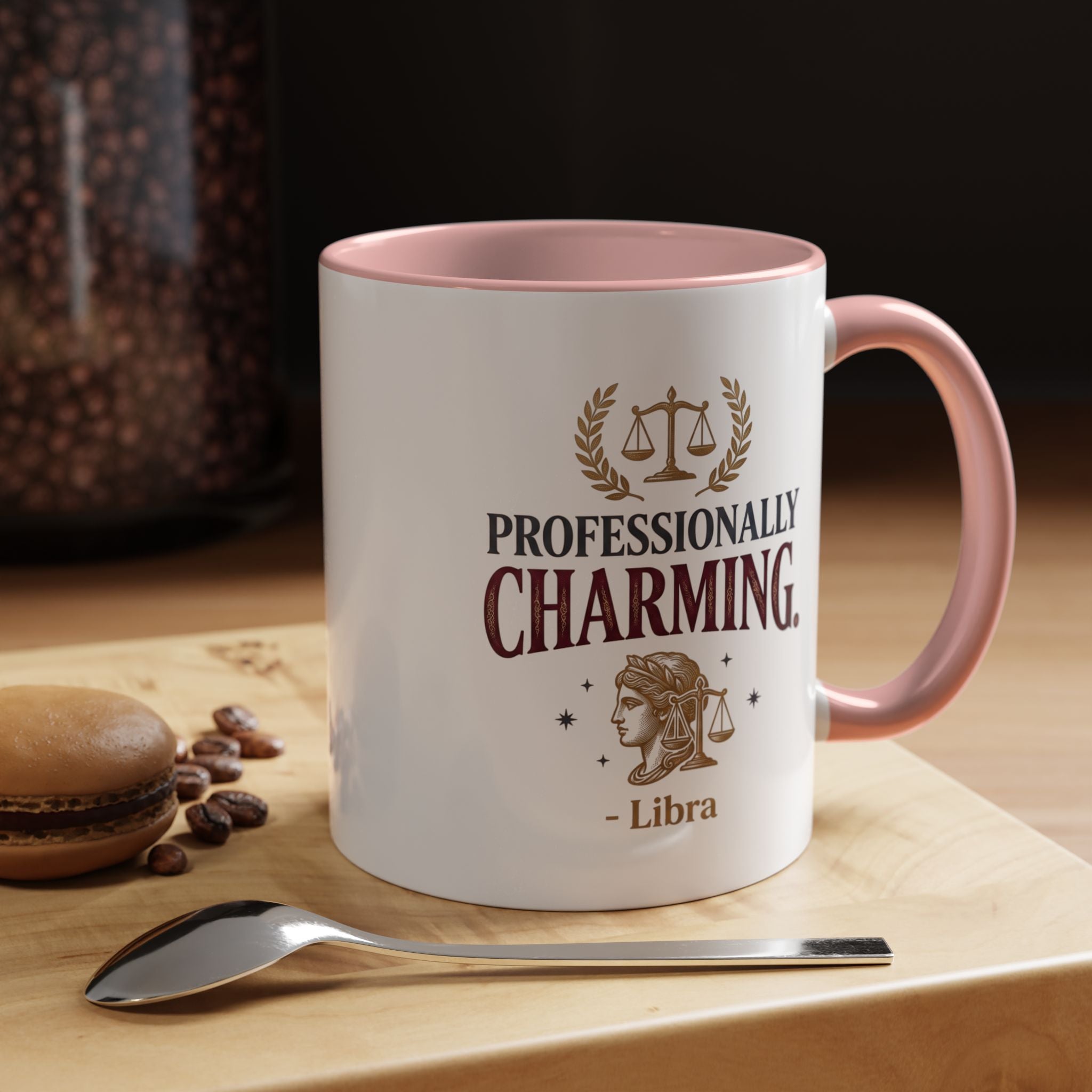 Libra 'Professionally Charming' Accent Coffee Mug — Zodiac Astrology Gift