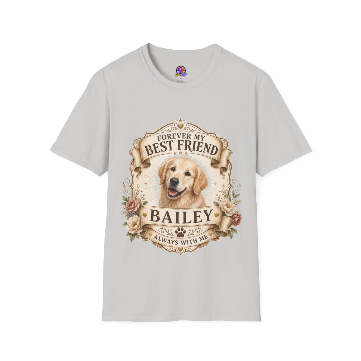 Forever My Best Friend Golden Retriever T-Shirt — Personalized Pet Memorial Tee