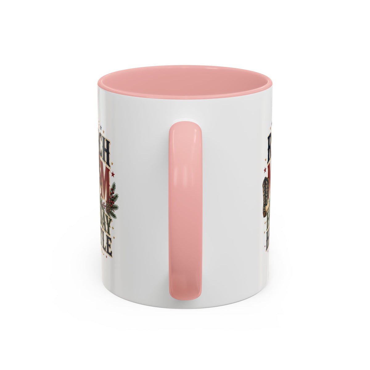 Modern Day Christmas Ranch Mom Holiday Hustle Accent Coffee Mug