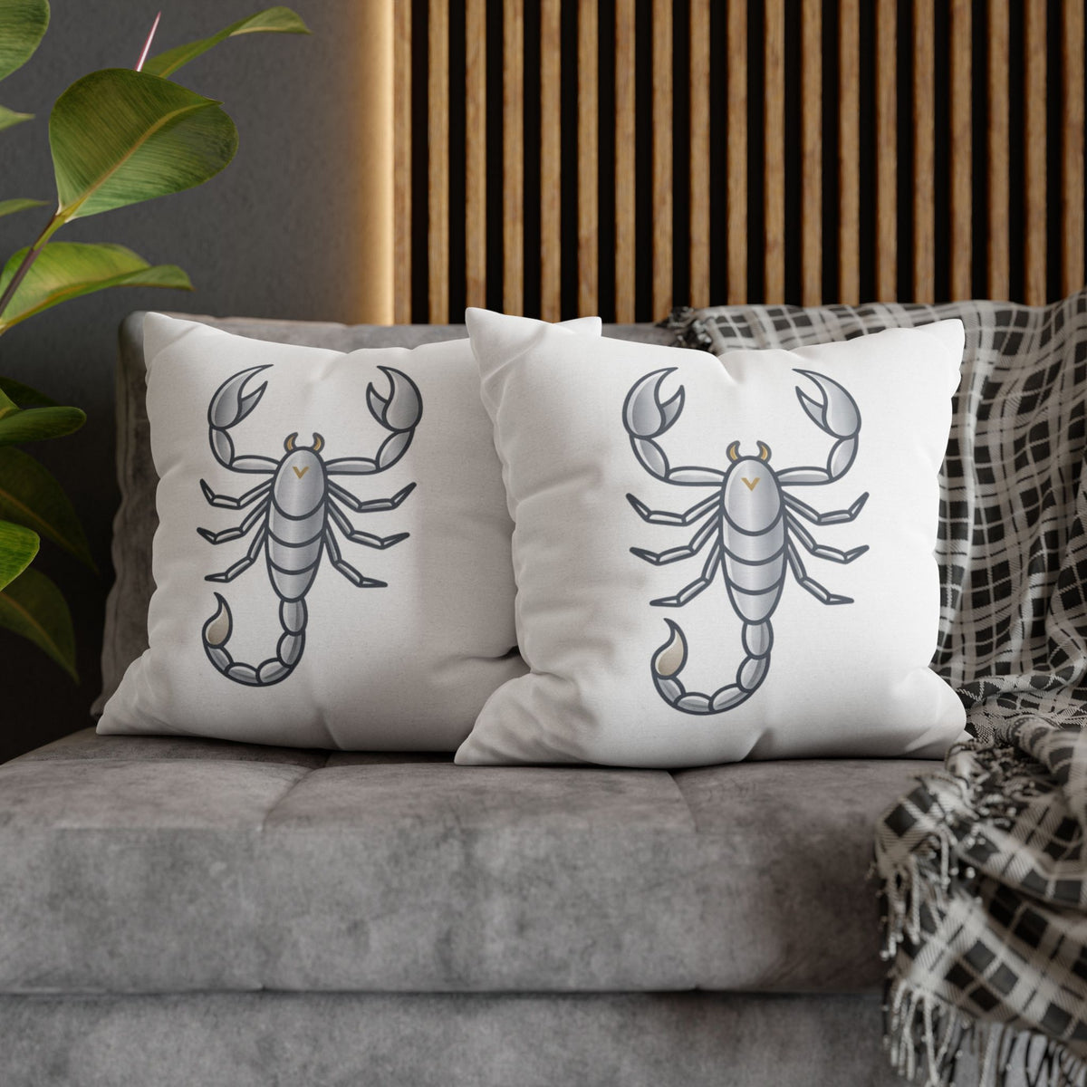 Scorpio Scorpion Pillowcase — Zodiac Decorative Throw Pillow