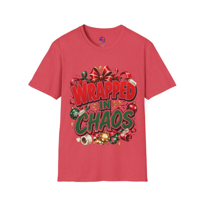 T-Shirt — "Wrapped in Chaos" Holiday Graphic Tee