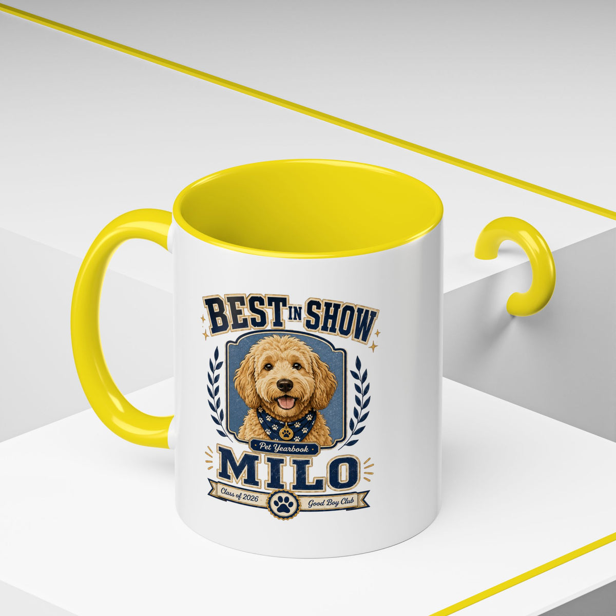 Milo Bailey Dog Dad Mom Best in Show Milo Coffee Mug — Personalized Dog Lover Accent Mug