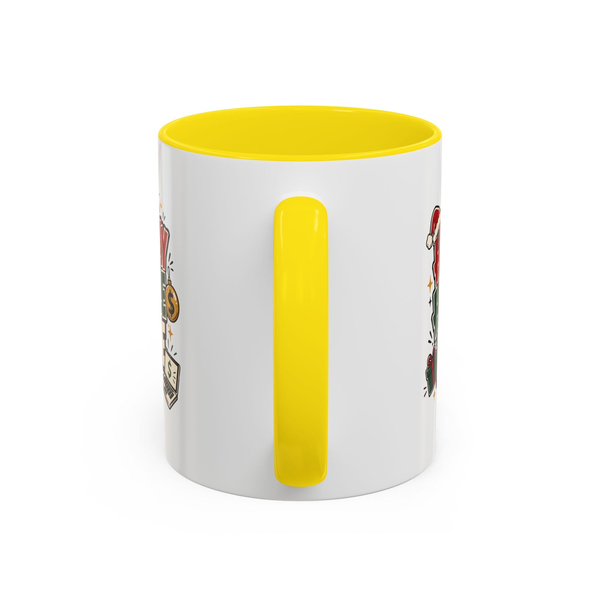 Modern Day Christmas Holiday Hustle Mode Coffee Mug — Festive Christmas Work Grind 11/15oz Accent Mug
