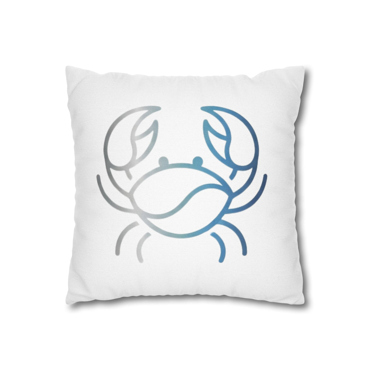 Cancer Zodiac Crab Coastal Throw Pillowcase — Nautical Beach Decor